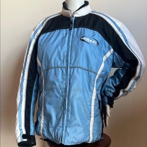 Mossi Light Blue and Black racing Jacket